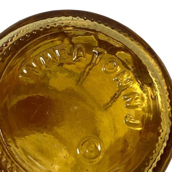 Miniature Bottle Cape May Lighthouse Vintage Wheaton NJ Glass Amber 3" - Picture 4 of 9